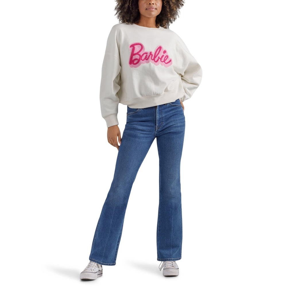 Sold Out Online! WRANGLER X BARBIE RELAXED LOGO SWEATSHIRT
